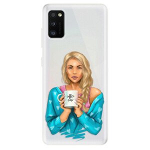 Odolné silikónové puzdro iSaprio - Coffe Now - Blond - Samsung Galaxy A41