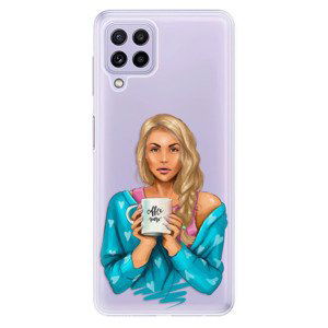 Odolné silikónové puzdro iSaprio - Coffe Now - Blond - Samsung Galaxy A22