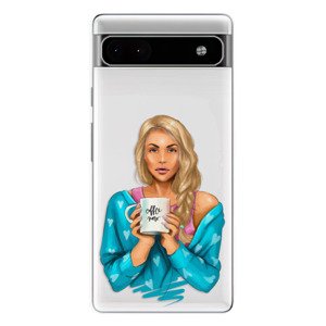 Odolné silikónové puzdro iSaprio - Coffe Now - Blond - Google Pixel 6a 5G