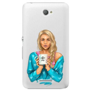 Plastové puzdro iSaprio - Coffe Now - Blond - Sony Xperia E4