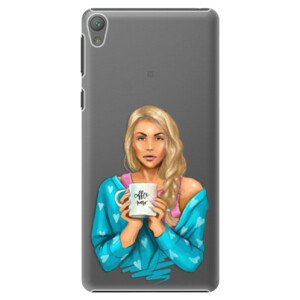 Plastové puzdro iSaprio - Coffe Now - Blond - Sony Xperia E5