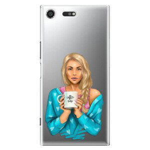 Plastové puzdro iSaprio - Coffe Now - Blond - Sony Xperia XZ Premium