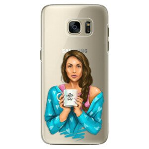 Plastové puzdro iSaprio - Coffe Now - Brunette - Samsung Galaxy S7 Edge