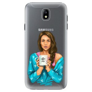 Plastové puzdro iSaprio - Coffe Now - Brunette - Samsung Galaxy J7 2017