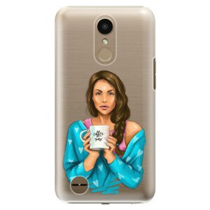 Plastové puzdro iSaprio - Coffe Now - Brunette - LG K10 2017