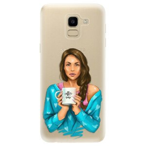 Odolné silikónové puzdro iSaprio - Coffe Now - Brunette - Samsung Galaxy J6