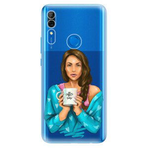 Odolné silikónové puzdro iSaprio - Coffe Now - Brunette - Huawei P Smart Z