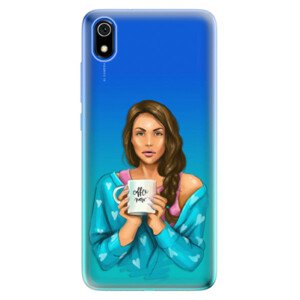 Odolné silikónové puzdro iSaprio - Coffe Now - Brunette - Xiaomi Redmi 7A