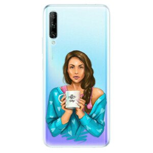 Odolné silikónové puzdro iSaprio - Coffe Now - Brunette - Huawei P Smart Pro