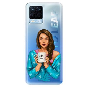 Odolné silikónové puzdro iSaprio - Coffe Now - Brunette - Realme 8 / 8 Pro