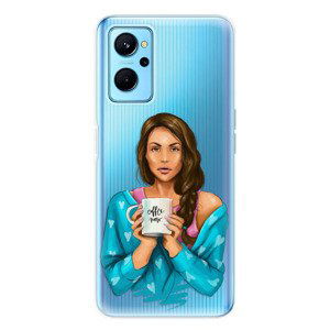 Odolné silikónové puzdro iSaprio - Coffe Now - Brunette - Realme 9i