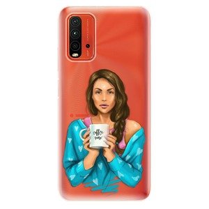 Odolné silikónové puzdro iSaprio - Coffe Now - Brunette - Xiaomi Redmi 9T