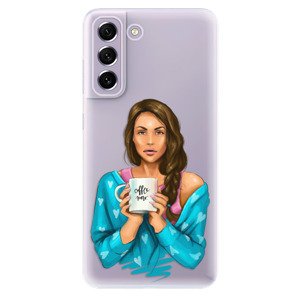 Odolné silikónové puzdro iSaprio - Coffe Now - Brunette - Samsung Galaxy S21 FE 5G