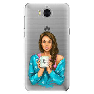 Plastové puzdro iSaprio - Coffe Now - Brunette - Huawei Y5 2017 / Y6 2017