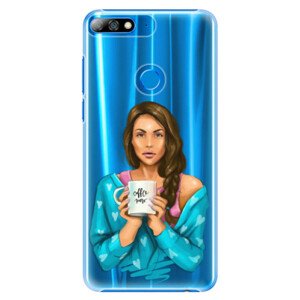 Plastové puzdro iSaprio - Coffe Now - Brunette - Huawei Y7 Prime 2018