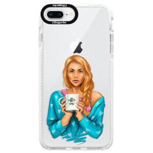 Silikónové púzdro Bumper iSaprio - Coffe Now - Redhead - iPhone 8 Plus