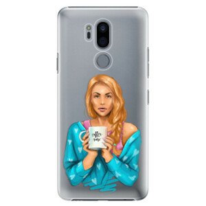 Plastové puzdro iSaprio - Coffe Now - Redhead - LG G7