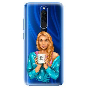 Plastové puzdro iSaprio - Coffe Now - Redhead - Xiaomi Redmi 8