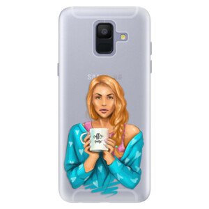 Silikónové puzdro iSaprio - Coffe Now - Redhead - Samsung Galaxy A6