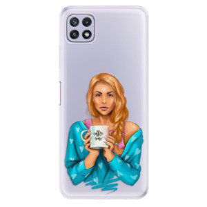 Odolné silikónové puzdro iSaprio - Coffe Now - Redhead - Samsung Galaxy A22 5G