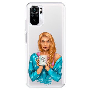 Odolné silikónové puzdro iSaprio - Coffe Now - Redhead - Xiaomi Redmi Note 10 / Note 10S