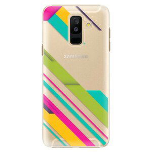 Plastové puzdro iSaprio - Color Stripes 03 - Samsung Galaxy A6+