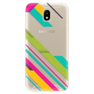 Odolné silikónové puzdro iSaprio - Color Stripes 03 - Samsung Galaxy J5 2017