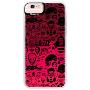 Neónové púzdro Pink iSaprio - Comics 01 - black - iPhone 6 Plus/6S Plus