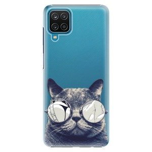 Plastové puzdro iSaprio - Crazy Cat 01 - Samsung Galaxy A12