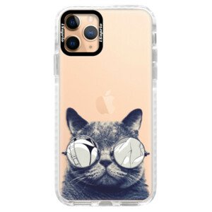 Silikónové puzdro Bumper iSaprio - Crazy Cat 01 - iPhone 11 Pro