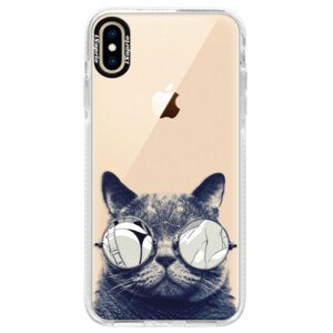 Silikónové púzdro Bumper iSaprio - Crazy Cat 01 - iPhone XS Max