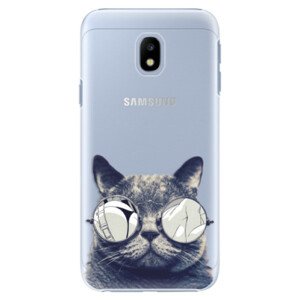 Plastové puzdro iSaprio - Crazy Cat 01 - Samsung Galaxy J3 2017