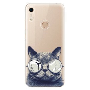 Odolné silikónové puzdro iSaprio - Crazy Cat 01 - Huawei Honor 8A