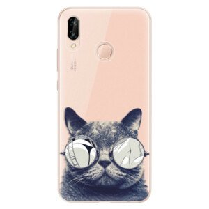 Odolné silikónové puzdro iSaprio - Crazy Cat 01 - Huawei P20 Lite