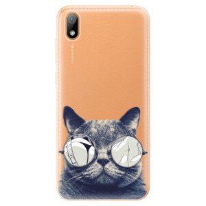 Odolné silikónové puzdro iSaprio - Crazy Cat 01 - Huawei Y5 2019