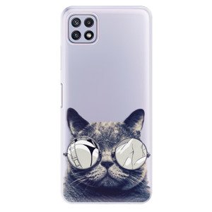 Odolné silikónové puzdro iSaprio - Crazy Cat 01 - Samsung Galaxy A22 5G