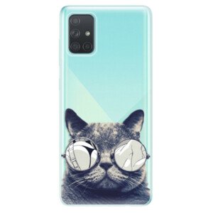 Odolné silikónové puzdro iSaprio - Crazy Cat 01 - Samsung Galaxy A71