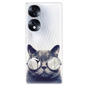 Odolné silikónové puzdro iSaprio - Crazy Cat 01 - Honor 70