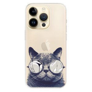 Odolné silikónové puzdro iSaprio - Crazy Cat 01 - iPhone 14 Pro