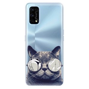 Odolné silikónové puzdro iSaprio - Crazy Cat 01 - Realme 7 Pro