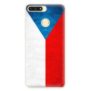 Silikónové puzdro iSaprio - Czech Flag - Huawei Honor 7A