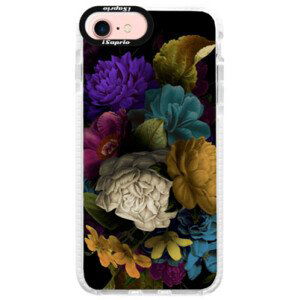 Silikónové púzdro Bumper iSaprio - Dark Flowers - iPhone 7