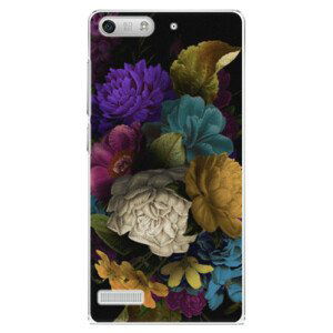 Plastové puzdro iSaprio - Dark Flowers - Huawei Ascend G6