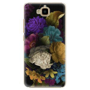Plastové puzdro iSaprio - Dark Flowers - Huawei Y6 Pro