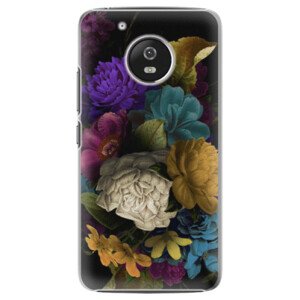 Plastové puzdro iSaprio - Dark Flowers - Lenovo Moto G5