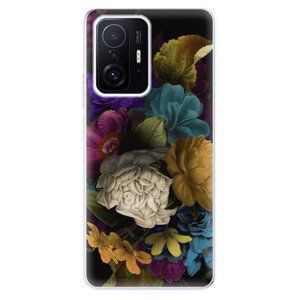 Odolné silikónové puzdro iSaprio - Dark Flowers - Xiaomi 11T / 11T Pro