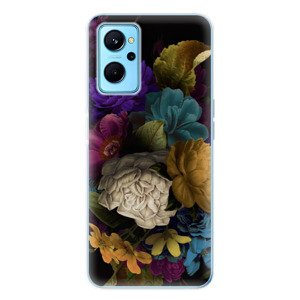 Odolné silikónové puzdro iSaprio - Dark Flowers - Realme 9i