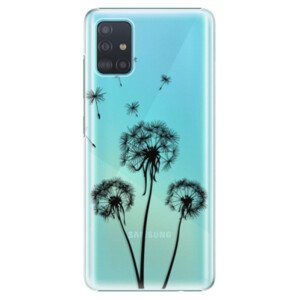 Plastové puzdro iSaprio - Three Dandelions - black - Samsung Galaxy A51