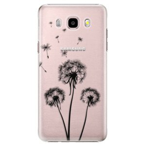 Plastové puzdro iSaprio - Three Dandelions - black - Samsung Galaxy J5 2016