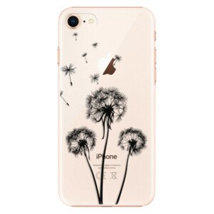 Plastové puzdro iSaprio - Three Dandelions - black - iPhone 8